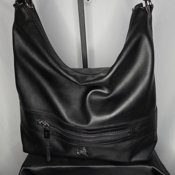 Simply Vera Vera Wang Letta Hobo Bag In Black. - Picture 3 of 8